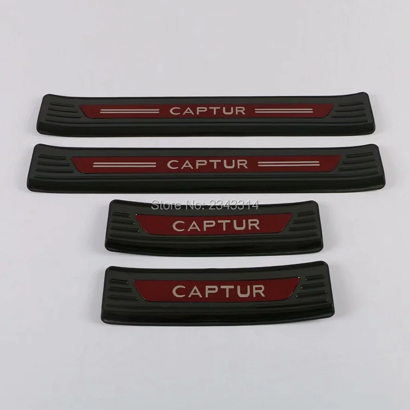 Авто Накладка нержавеющая сталь порога пластина молотилка для Renault Captur 2019 2020