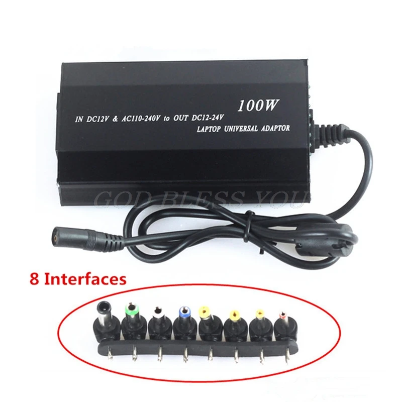 Универсальный 8 xtip разъемы AC/DC в DC инвертор автомобильное зарядное устройство блок питания с автомобильным зарядным устройством адаптер Шнур для ноутбука ЕС вилка