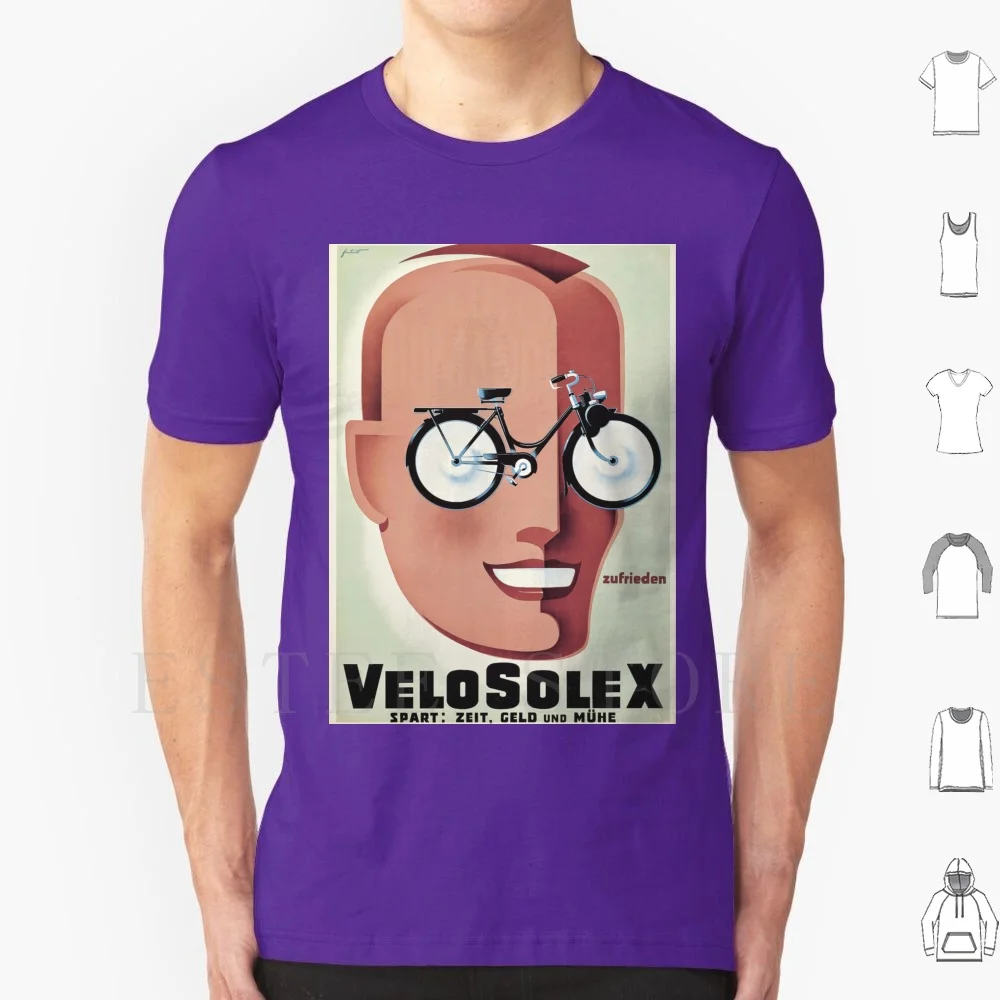 Noel Fontanet-Velosolex, Art Deco Poster T Shirt Stampa Cotone 1920 1930 1920S 1930S Art Art Art Art Art Art Art Design Art