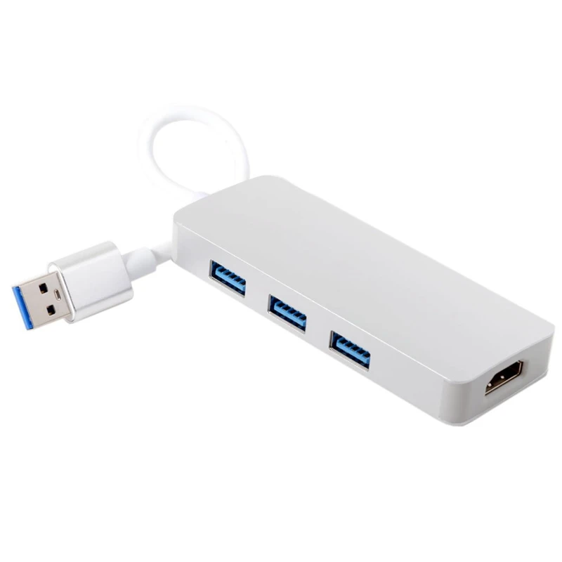 

IG-Hd 1080P Usb 3.0 To Hdmi Hub Converter Adapter Cable Usb To Hdmi External Video Card Multi Monitor Adapter For Windows Laptop