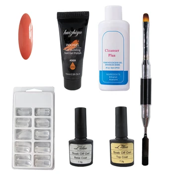 

Soak Off Manicure Tool Home Poly Gel Set Polish Salon Art Quick Dry Nail Extension Long Lasting Brush DIY Builder Professional