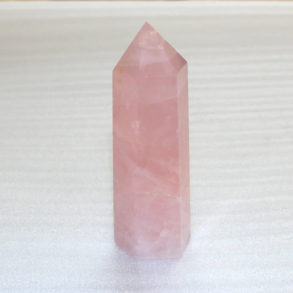 Runyangshi 1 шт. Большой натуральный камень розовый кварц точка заживляющий Кристалл Камень 100 мм сделанное вручную украшение для дома драгоценный камень