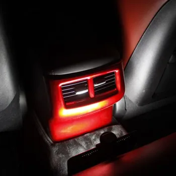 

For Dodge Challenger 2015-2020 ABS Interior Rear Armrest A/C Air Outlet Vent Cover Trim 1PCS Car Accessories