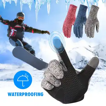 

Ski Gloves Waterproof Fleece Thermal Gloves Snowboard Snowmobile Gloves Men Women Winter Gloves For Sonwboarding
