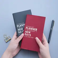 Agenda планировщик Органайзер A6 ежедневный Еженедельный блокнот руководство по расписанию путешествия