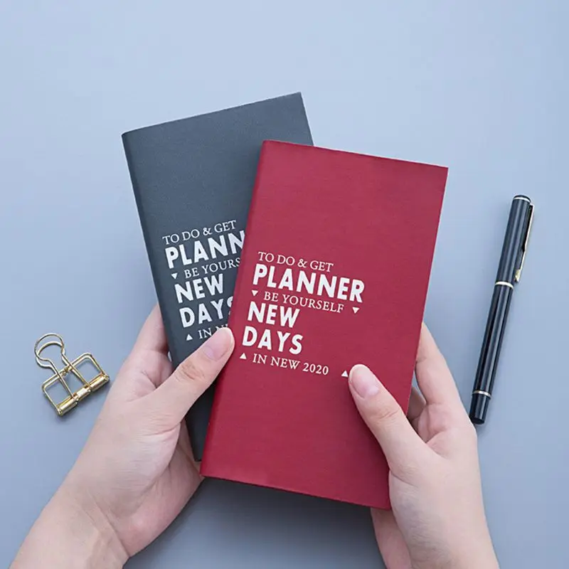 

Agenda 2020 Planner Organizer A6 Daily Weekly Notebook Manual Travel Schedule