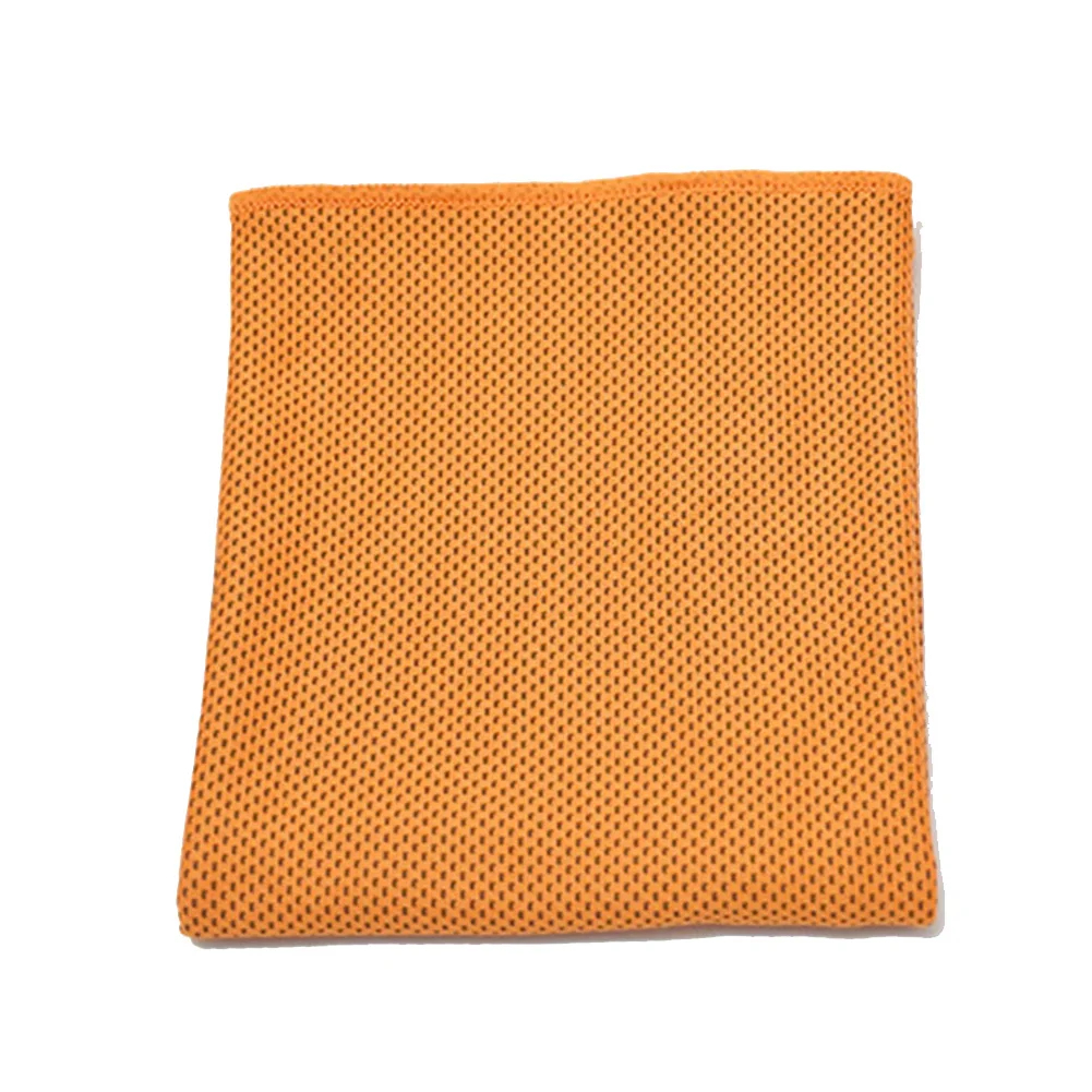 Спортивное Полотенце на открытом воздухе холодное ощущение мгновенное охлаждение полотенце для бега бег тренажерный зал Йога BB55 - Цвет: Оранжевый