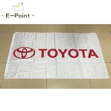 Японский Автомобильный флаг TOYOTA 2 фута* 3 фута(60*90 см) 3 фута* 5 футов(90*150 см) размер рождественские украшения для домашнего флага баннер подарки