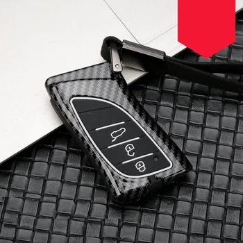 

Carbon fiber Alloy+Silicone Key Case Cover For Lexus 2018 ES300h ES350 ES200 ES260 LS350 LS500h Fob Key Car-Styling