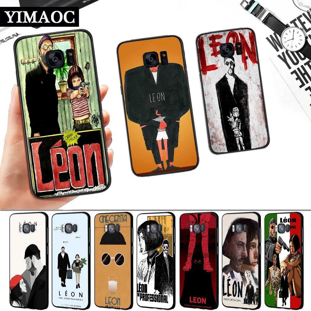 Leon Matilda Natalie Portman Silicone Soft Case for Samsung S6 S7 Edge S8 S9 S10 Plus Note 8 9 10 M10 M20 M30 M40 |