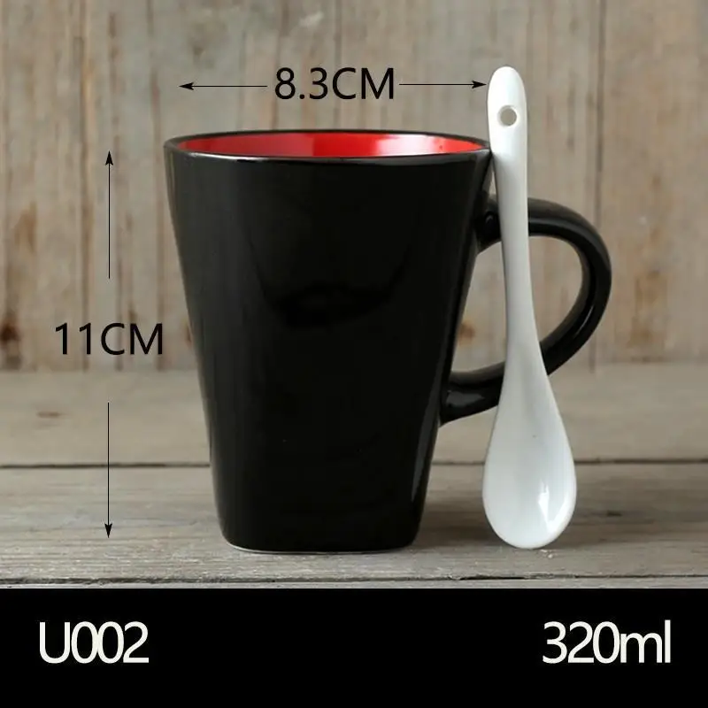Number 7 Tazzine Caffe Para фарфор большой чай Tazze Colazione Criativa и Taza креативный тассе кафе Новая керамическая кружка для путешествия кофейная чашка - Цвет: Number 7