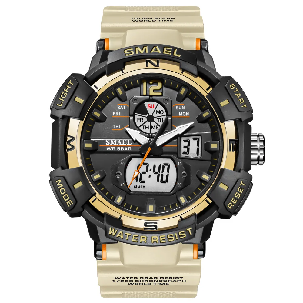 Sport Watch For Men Military Clock Fashion White Hour 50M Waterproof Luminous Hands Wristwatches Digital 8045 Men Watches Quartz 