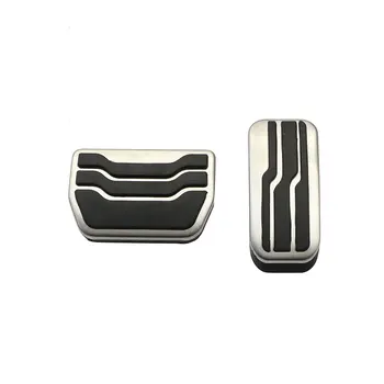 

2Pcs/Set At Stainless Steel Car Gas Brake Pedal Pads Cover Car Pedals for Ford New Mondeo Edge 2015 - Auto Accessories
