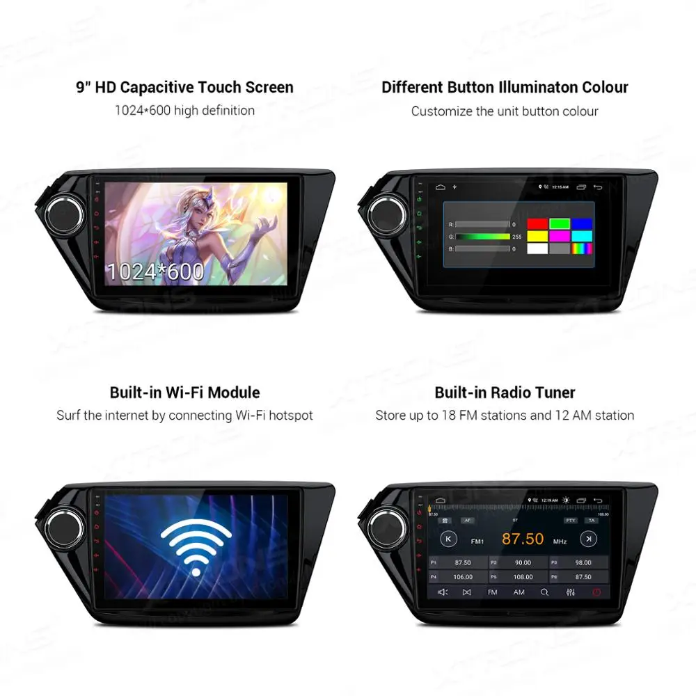 Sale XTRONS 9"Android 9.0 IPS Screen Navigation Multimedia Player Built-in DSP Custom Fit for Kia Rio K2 (Left Hand Drive) RCA NO DVD 2 Sale XTRONS 9"Android 9.0 IPS Screen Navigation Multimedia Player Built-in DSP Custom Fit for Kia Rio K2 (Left Hand Drive) RCA NO DVD 2
