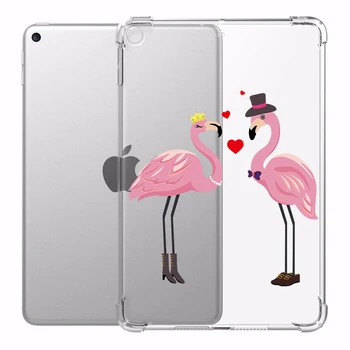 

Cute Flamingo For ipad 7th Generation Case ipad Mini case ipad Air 2 Case ipad Pro 11 case 2020 Case Clear Anti Falling Cover