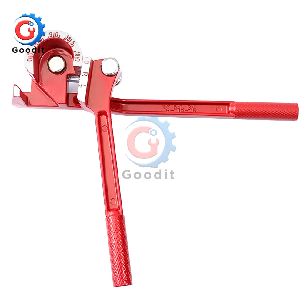 Tube bender bar bending tools manual bending machine 6 8 10mm metric brake line brass copper tube pipe manual bending tool type fuel brake pipe bender hand tool