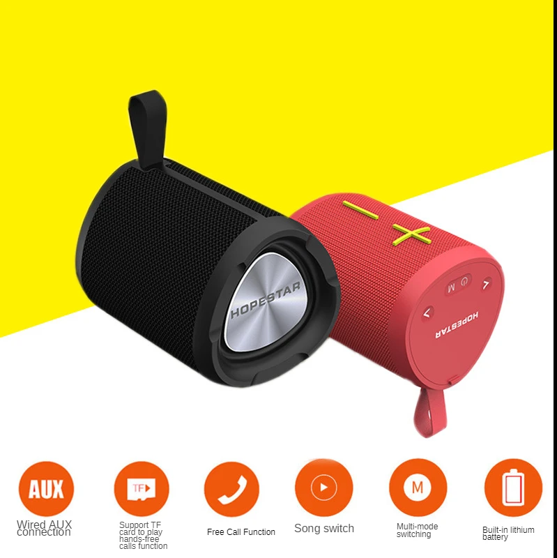 

HOPEHTAR-P14 Fabric bluetooth speaker outdoor waterproof portable creative gift