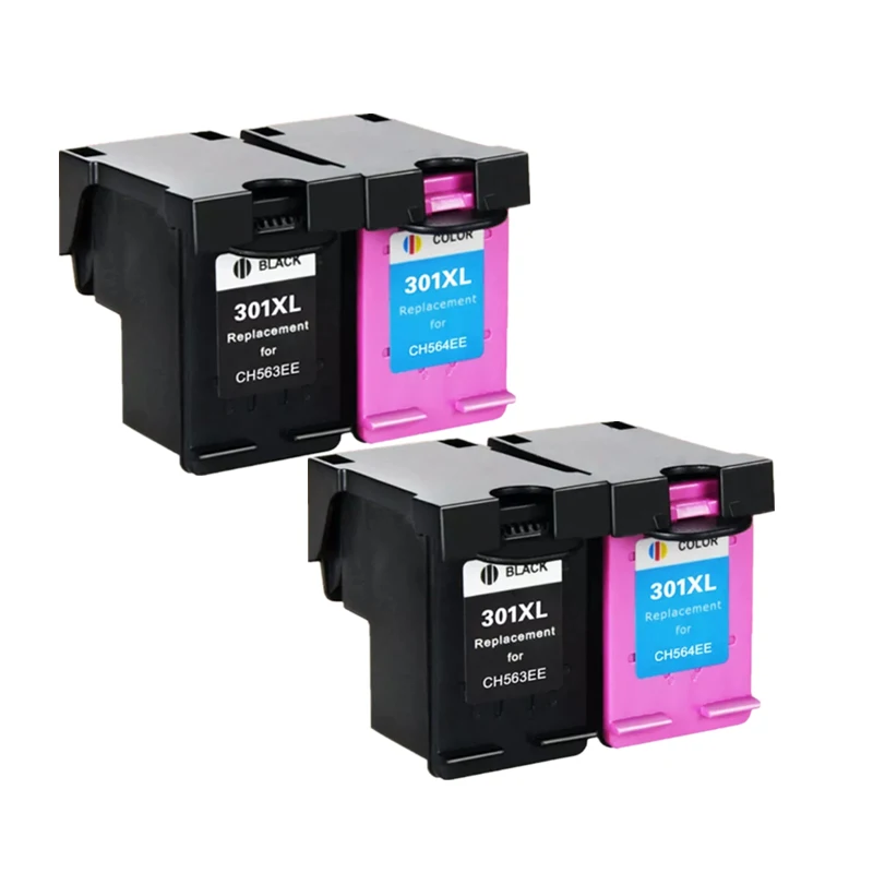 HTL 4pk Замена для hp 301 hp 301XL DeskJet 1000 1050 1510 2000 2050 2050S 2510 2540 3050a 3054 принтер
