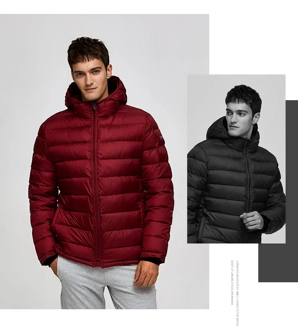 Tiger Force, мужские зимние куртки, дутые куртки, Мужская парка, зимние пальто с капюшоном, теплая спортивная зимняя куртка с капюшоном, верхняя одежда
