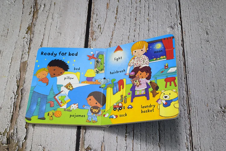 Educativos para Crianças Inglês para Crianças Livros do Bebê Livros Conjunto Usborne Muito Primeiro Palavras Placa Livro Brinquedos Inglês 10 - 48 Computers & Electronics