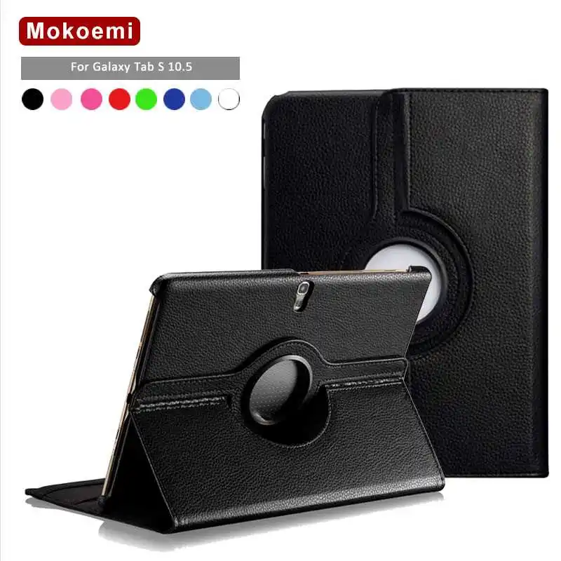 

Mokoemi 360 Rotation Flip Stand Leather 10.5"For Samsung Galaxy Tab S 10.5 Case For Samsung Galaxy Tab S 10.5 Tablet Case Cover