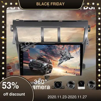 

Android 10 Car Multimedia Radio Player For Toyota VIOS 2008 - 2012 360 Panoramic Cameras PX6 4G+64GB Car GPS Navigation DVD DSP