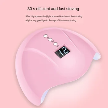 

Nail Dryer LED UV Lamp 36W For All Gels 12 Leds UV Lamp for Nail Machine Curing 30s/60s/99s Timer USB Connector