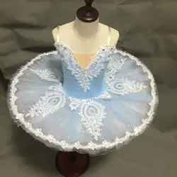 Белая/синяя профессиональная юбка-пачка для взрослых, для женщин, детей, Лебединое озеро, платье-пачка для танцев, блинное балетное платье