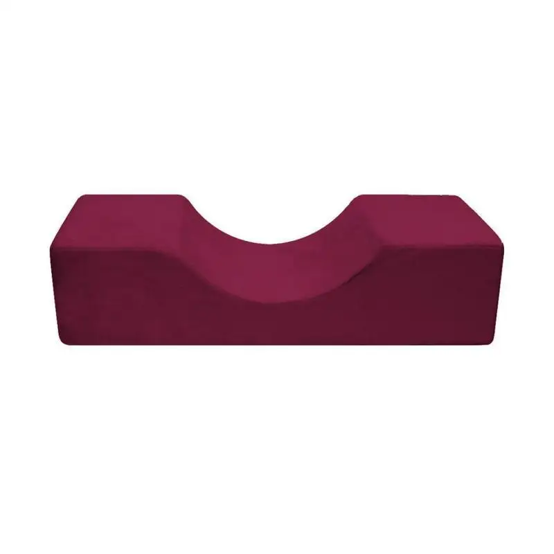 Professional Lash Pillow Eyelash Extensions Neck Pillow Ergonomic Memory Pillows For Makeup Salon Use Grafting Eyelashes Support - Цвет: winered