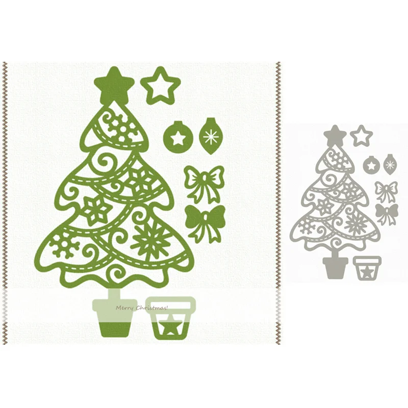Eastshape, Рождественская елка, металлические режущие штампы, скрапбукинг, ремесленные штампы, трафарет, альбомная открытка с тиснением, новые штампы