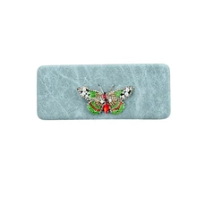 

Leather Glasses Case Design Eyewear Cases Cover For Sunglasses Cute Insect Series Women Reading Eyeglasses Box Accessories 2021