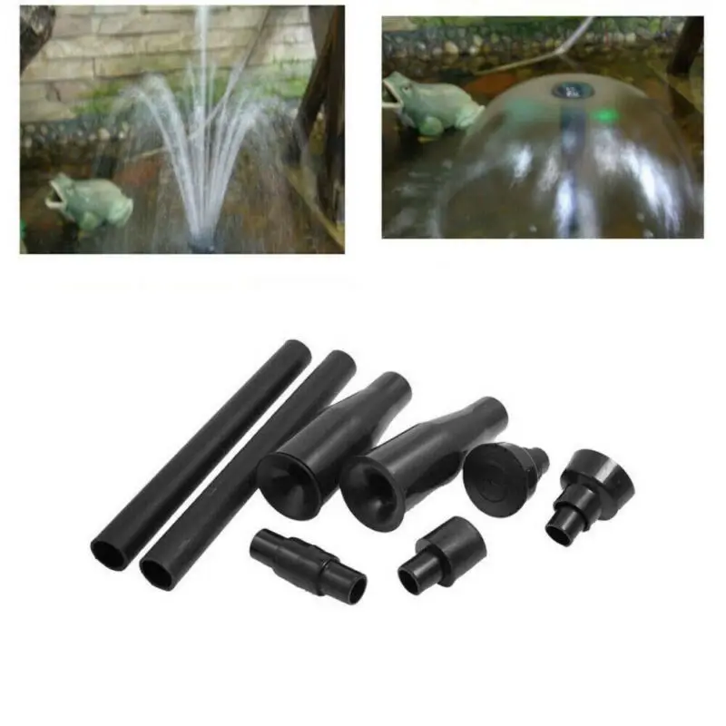 Fountain Nozzle Kit Pond Durable Plastic Water Patterns Spray Nozzle Plastic Sprinkler Nozzle For Outdoor Garden Greenhouse