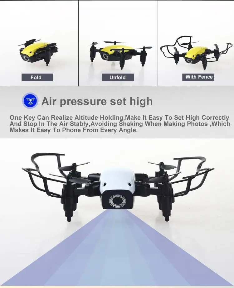 None S9 Mini Folding Uav 4-Axis Aircraft Remote Control Drone Toy Teenager Christmas Gift None S9 Mini Folding Uav 4-Axis Aircraft Remote Control Drone Toy Teenager Christmas Gift