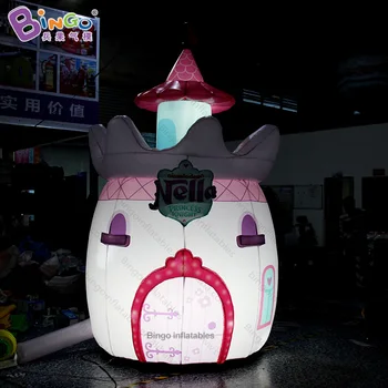 

1.8*3.2 meters inflatable castle house model LED toy custom made fair tale decorating light displaying