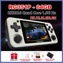 Ручной игровой плеер ANBERNIC RG351P 64 Гб Emuelec открытая система PS1 64 бит 2500 игр IPS экран портативная игровая консоль RG350P в стиле ретро Ручной игровой плеер ANBERNIC RG351P 64 Гб Emuelec открытая система PS1 64 бит 2500 игр IPS экран портативная игровая консоль RG350P в стиле ретро
