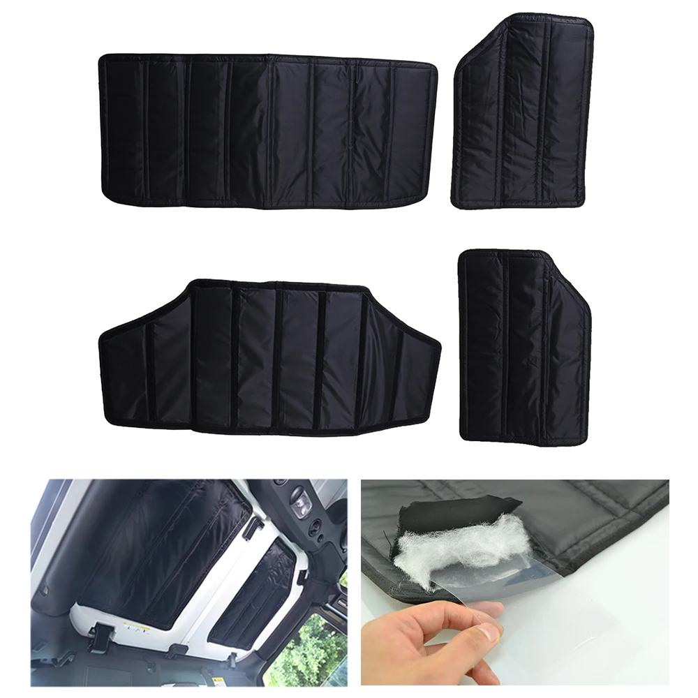 For Jeep Wrangler JK Hardtop Sound Deadener Headliner Ceiling Roof