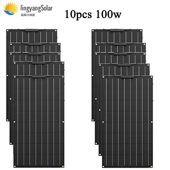 

Flexible Solar Panel 100W 12V Solar Battery Solar System Kits for Fishing Boat Cabin Camping 200w 300w 400w
