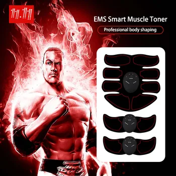 

Abdominal Muscle Stimulator Fat Burning Massager Muscle Exerciser Abdominal Muscle Trainer EMS Muscle Toner Equipment