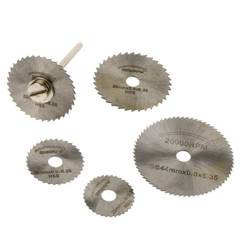 

6pcs 20-44mm Mini Resin Wood Saw Blade Cutting Discs for Drill Rotary Tool