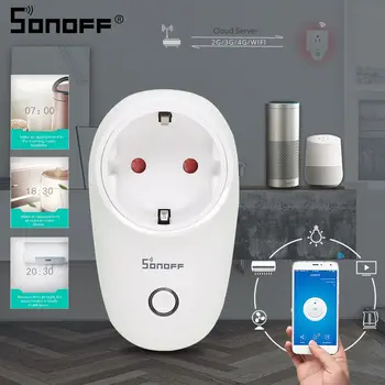 

SONOFF S26/MINI/Basic Wifi Smart Socket Wireless Plug Switch EU-E/EU-F/UK/US/AU 220V 10A Work with Google Home Automation Alexa