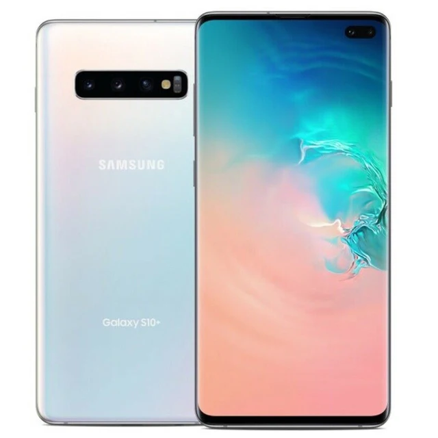 Samsung Galaxy S10+ S10 Plus G975U G975U1 6.4" 8GB RAM 128GB ROM Octa Core Snapdragon 855 NFC LTE Original Unlocked Mobile Phone 5