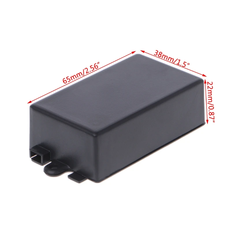 

Waterproof Plastic Electronic Enclosure Project Box Black 65x38x22mm Connector