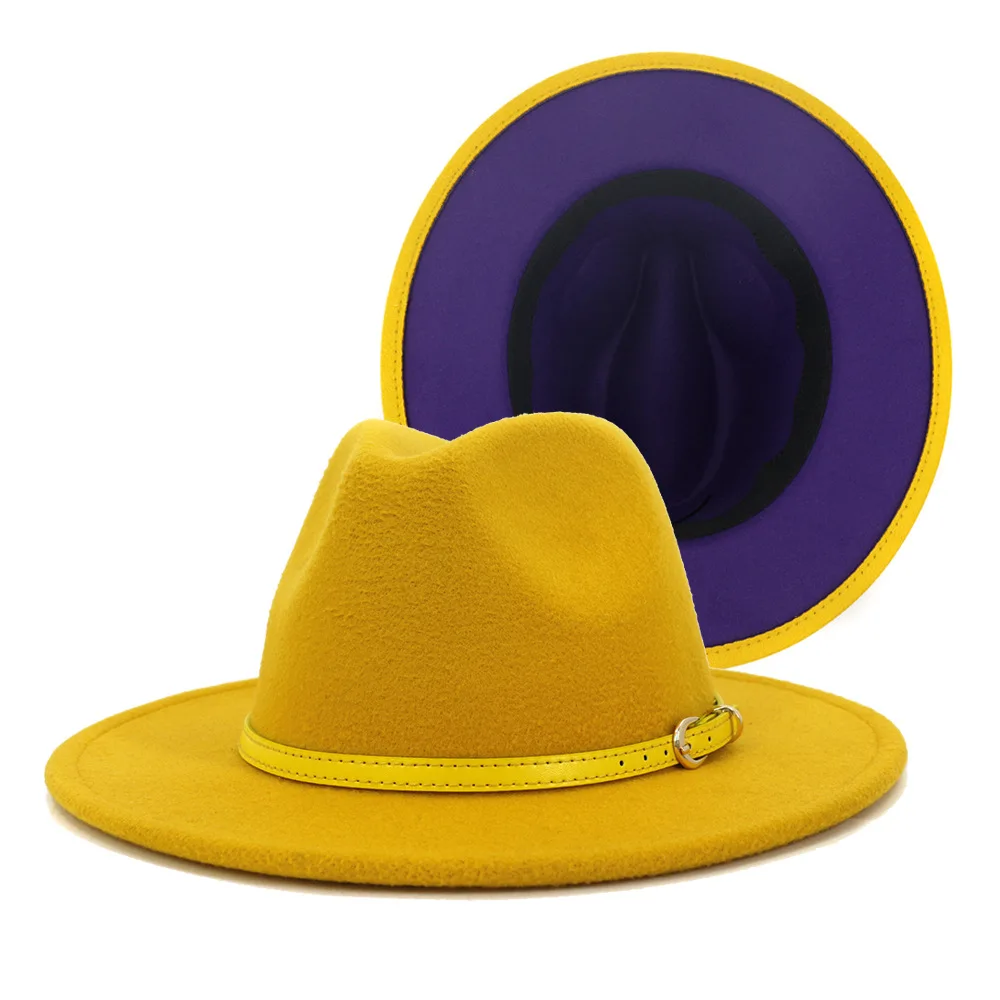Elegant Unisex Cotton Wool Fedora Hats 