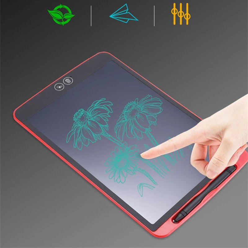 Smart LCD Writing Tablet 12'' Digital Drawing Tablets Electronic Handwriting Pad Ultra-thin Paint Board Notepad Gift for kids UM