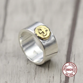 

S925 Sterling Silver Ring in Indian style retro brass birds build Personality classic feather series Send a gift to love