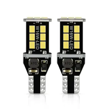 

2PCS Super Bright T15 W16W 2835 15SMD Canbus Reverse Light Reversing Lighting Backup Lamp LED Bulbs White