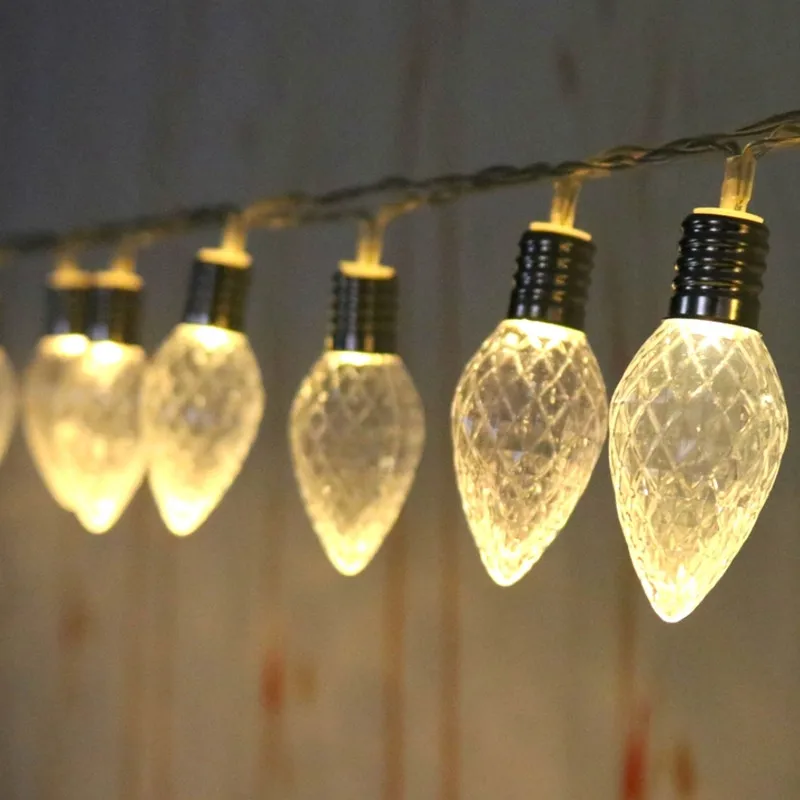 6 м 20 светодиодный светильник в виде клубники USB многофункциональный режим китайские фонарики, веревка для украшения рождественской