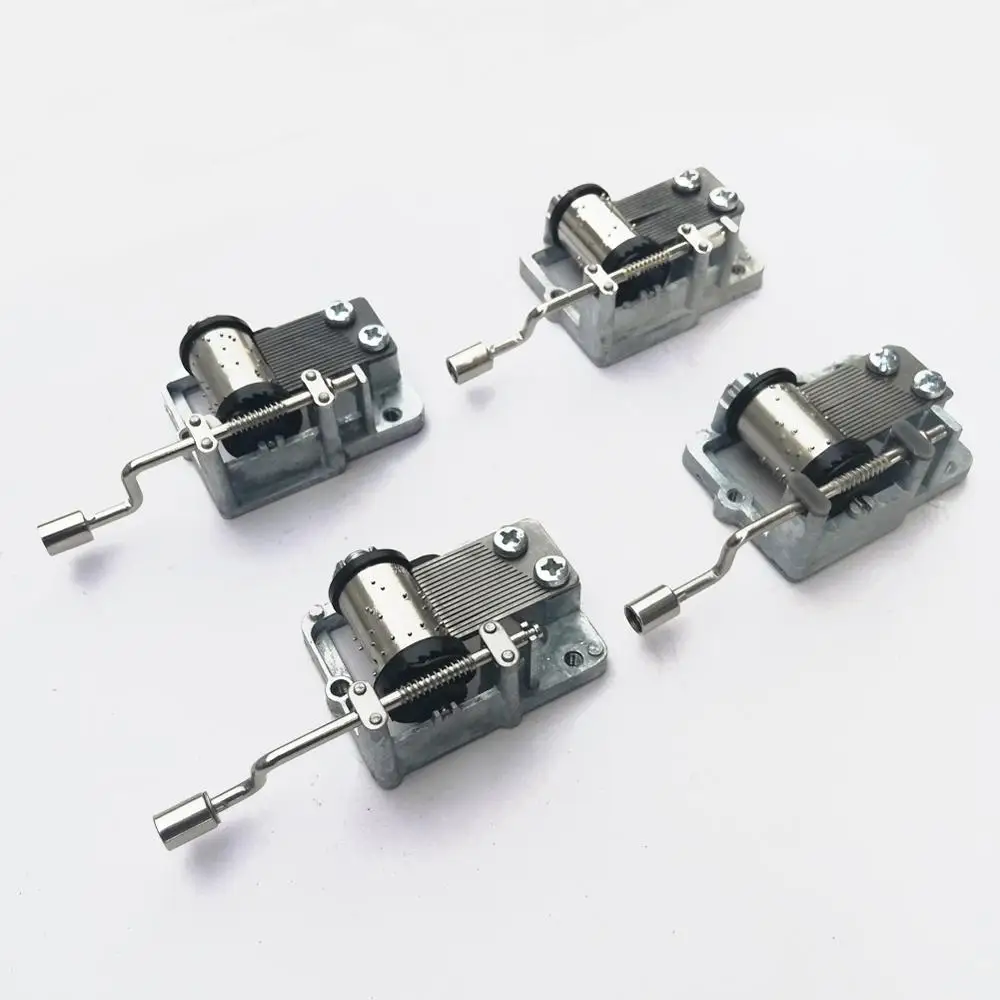 Hand Cranked Music Movement DIY Music Box Decorative Collectibles wooden Music (A Variety Of Music Available) 3