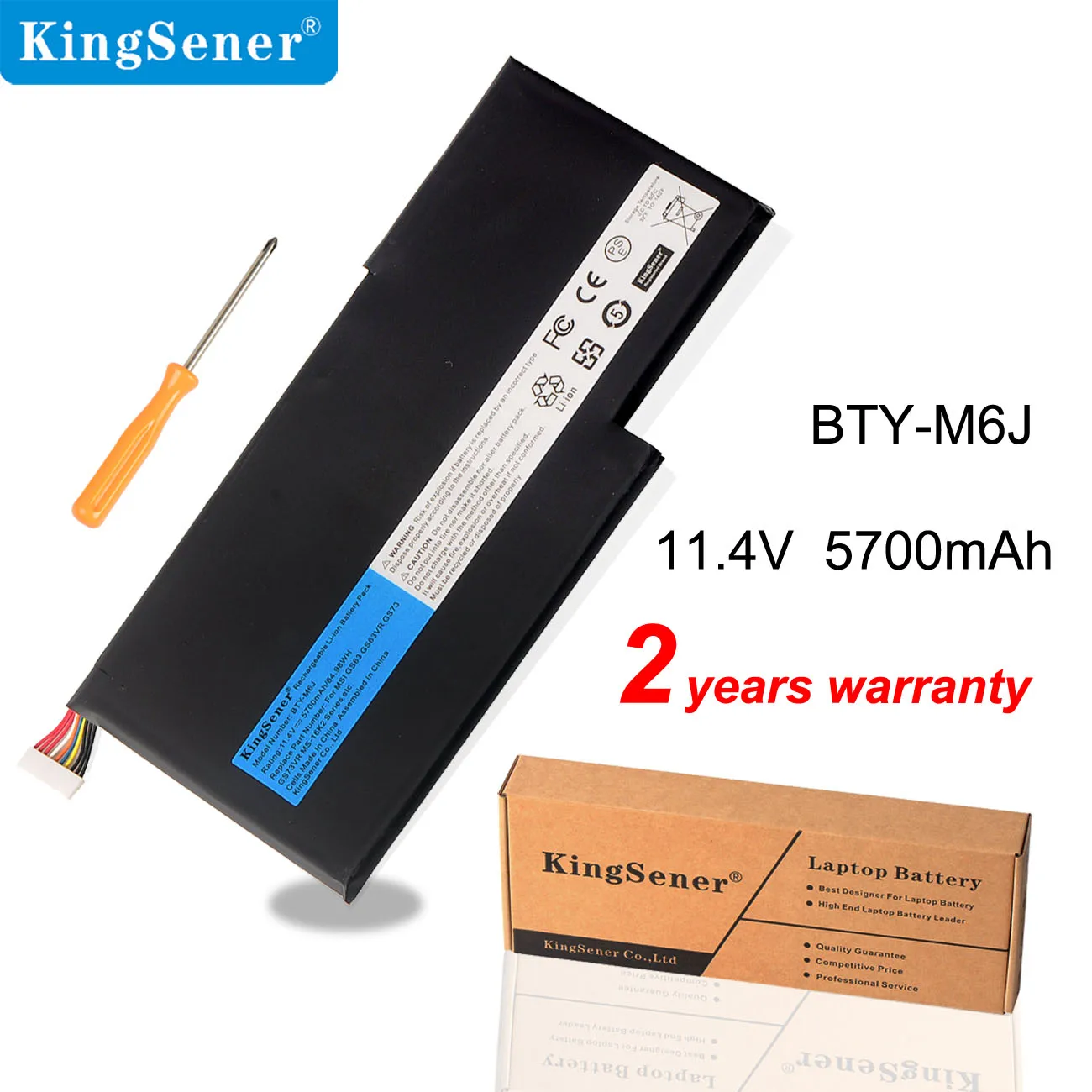 

KingSener New BTY-M6J Laptop Battery For MSI GS63VR GS73VR 6RF-001US BP-16K1-31 9N793J200 Tablet PC MS-17B1 MS-16K2
