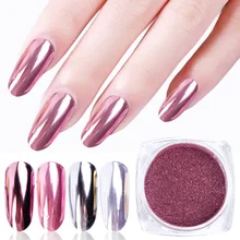 1 коробка зеркальный блестящий порошок для дизайна ногтей хромированный пигмент перламутровая Полировка Ногтей Пыль маникюрные украшения Dip порошок лак/ASX-1